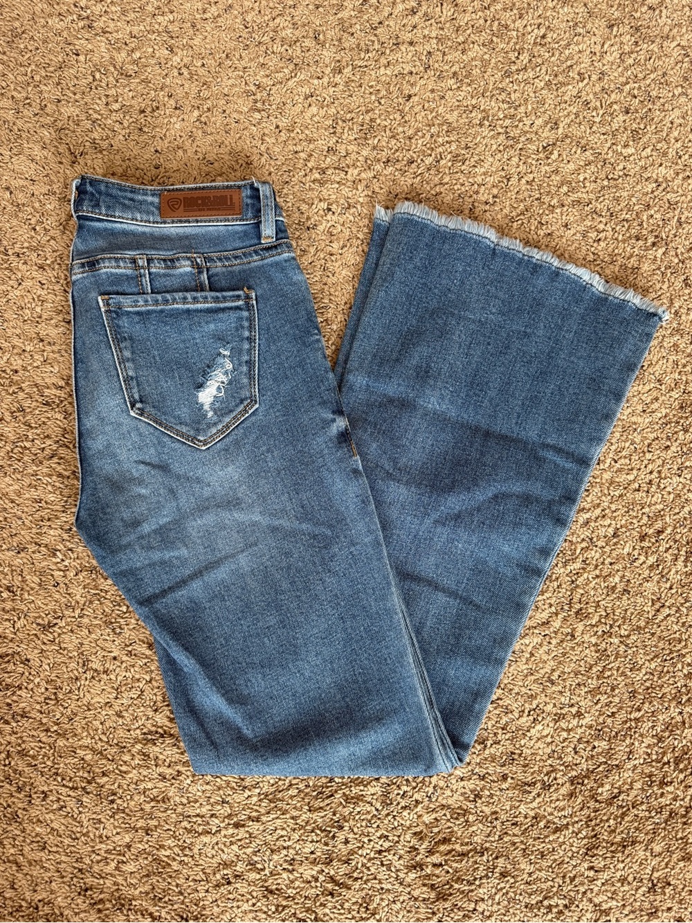 Rock & Roll Denim Mid Rise Trouser Size 26 X 32